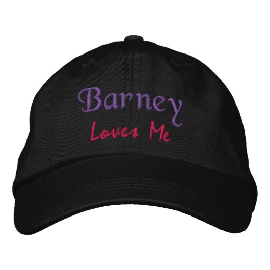 Barney Lieben Me bestickt Name Hat / Cap Bestickte Kappe (Vorderseite)