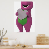Barney mit Herz Poster (Küche)