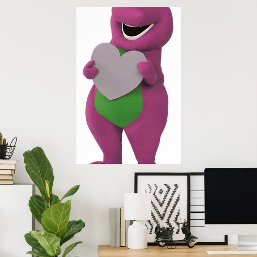 Barney mit Herz Poster (Heimbüro)