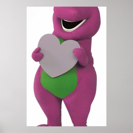 Barney mit Herz Poster (Vorne)