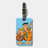 Barney Rubble und Fred Flintstone Gepäckanhänger (Vorderseite vertikal)
