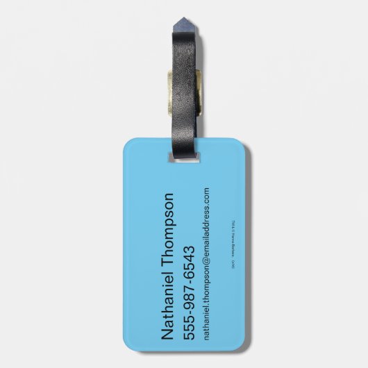 Barney Rubble und Fred Flintstone Gepäckanhänger (Rückseite vertikal)