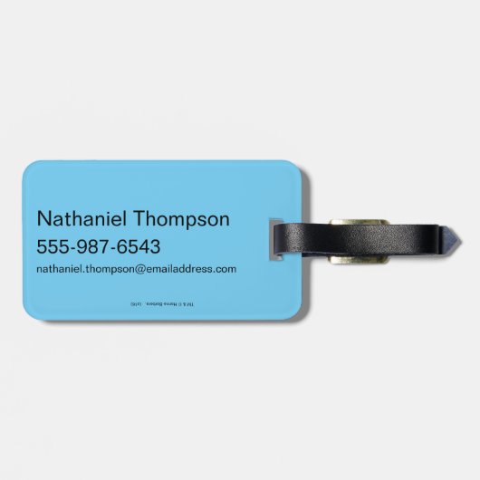 Barney Rubble und Fred Flintstone Gepäckanhänger (Rückseite horizontal)