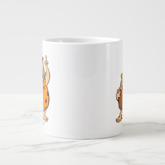 Barney Rubble und Fred Flintstone Jumbo-Tasse (Vorderseite)
