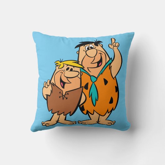 Barney Rubble und Fred Flintstone Kissen (Rückseite)