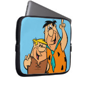 Barney Rubble und Fred Flintstone Laptopschutzhülle (Vorne Rechts)