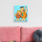 Barney Rubble und Fred Flintstone Leinwanddruck (Insitu (Wohnzimmer))
