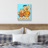 Barney Rubble und Fred Flintstone Leinwanddruck (Insitu (Schlafzimmer))