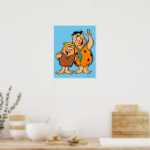 Barney Rubble und Fred Flintstone Poster (Küche)