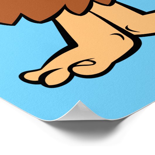 Barney Rubble und Fred Flintstone Poster (Ecke)