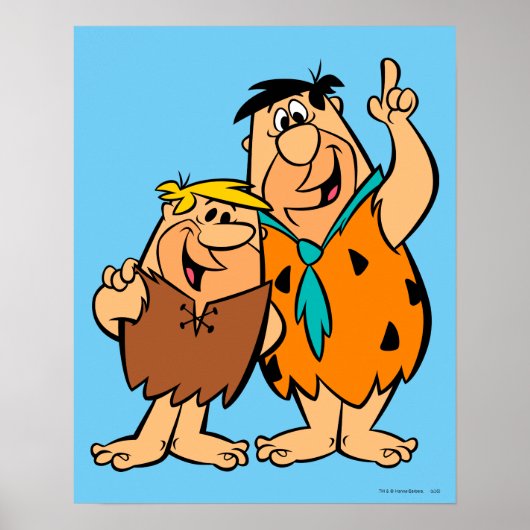 Barney Rubble und Fred Flintstone Poster (Vorne)