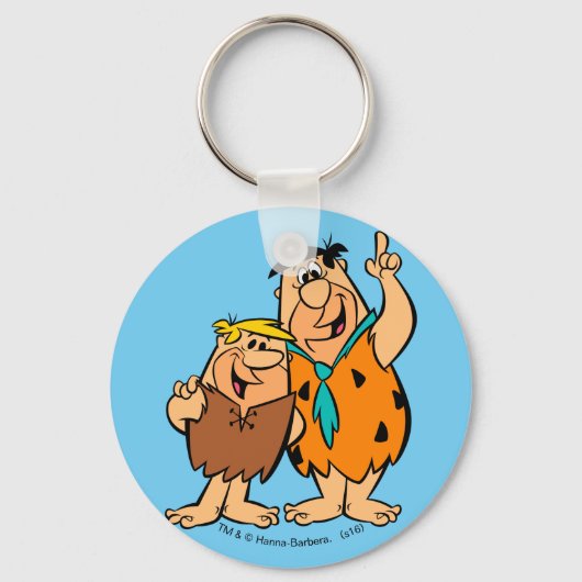 Barney Rubble und Fred Flintstone Schlüsselanhänger (Vorderseite)
