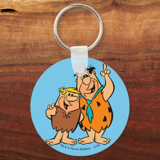 Barney Rubble und Fred Flintstone Schlüsselanhänger (Vorderseite)