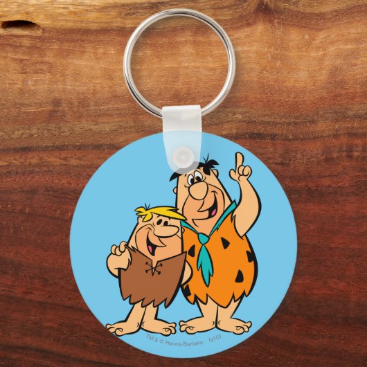 Barney Rubble und Fred Flintstone Schlüsselanhänger (Vorderseite)