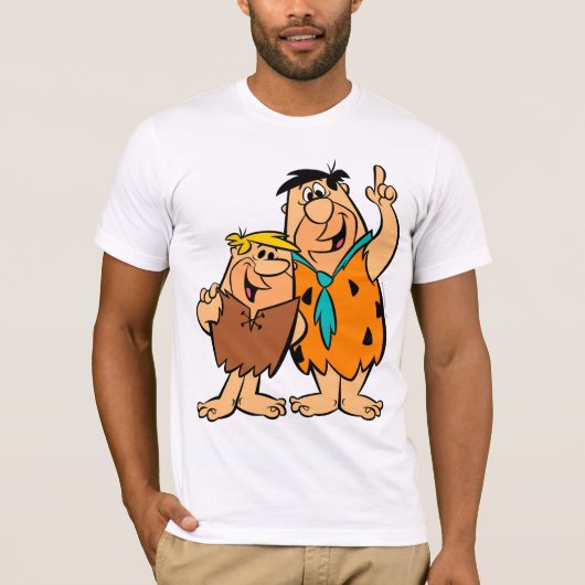 Barney Rubble und Fred Flintstone T-Shirt (Vorderseite)