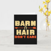 Barnhaar Dont Care Pferde Reiten Girls W Karte (Gelbe Blume)