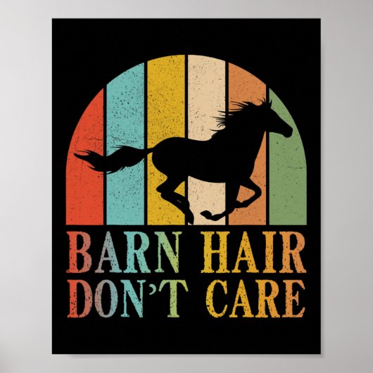 Barnhaar Dont Care Reiten Eque Poster (Vorne)