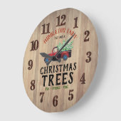 Barnholz - Bauernhof Frische 🎄 Weihnachtsbaumen Große Wanduhr (Winkel)