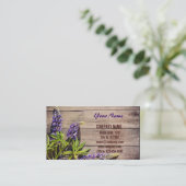 Barnholz-Blume botanischer Naturflorist Visitenkarte (Stehend Vorderseite)