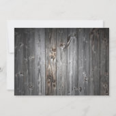 Barnholz Sonnenblumen Probe Abendessen Einladung (Rückseite)