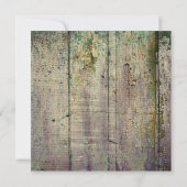 Barnholz und Spitzen-Platz Einladungen zur Hochzei (Rückseite)