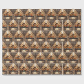 Barnkatze in einer Thanksgiving-Cornucopia Geschenkpapier (Flach)