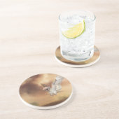 Barnschale in Flight Digital Painting Getränkeuntersetzer (Seite)