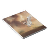 Barnschale in Flight Digital Painting Notizblock (angewinkelt)