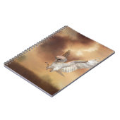 Barnschale in Flight Digital Painting Notizblock (Linke Seite)