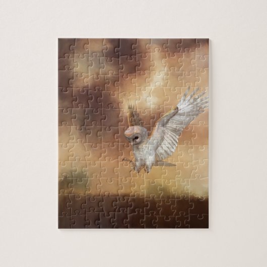 Barnschale in Flight Digital Painting Puzzle (Vertikal)