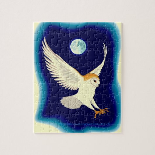 "Barnschale in Swoop" Puzzle (Vertikal)