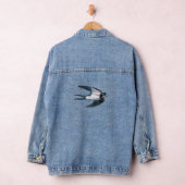 Barnschlucken Flying Illustration Jeansjacke (Hangar)