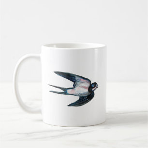 Barnschlucken Flying Illustration Kaffeetasse