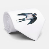Barnschlucken Flying Illustration Krawatte (Gerollt)