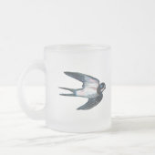 Barnschlucken Flying Illustration Mattglastasse (Links)