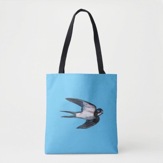 Barnschlucken Flying Illustration Tasche (Vorderseite)