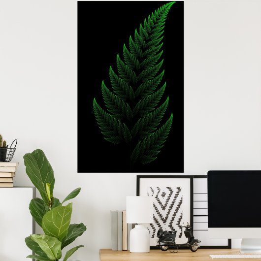 Barnsley Fern Poster (Heimbüro)