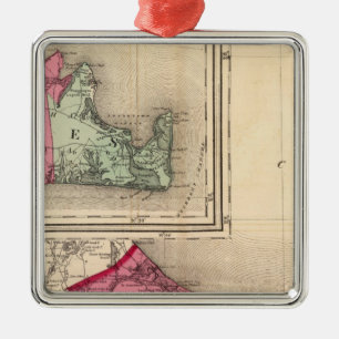 Barnstable, Dukes, Nantucket-Landkreis Silbernes Ornament