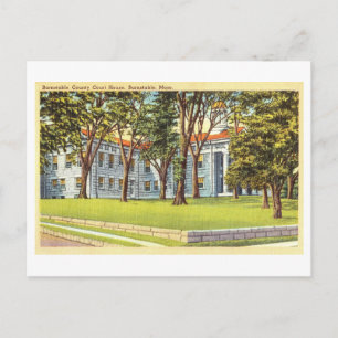 Barnstable Landkreis Courthouse/Court House Vintag Postkarte