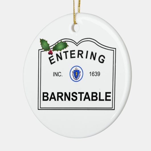 Barnstable MA Keramik Ornament (Links)