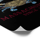 Barnstable Massachusetts Crab Town seit 1639 Poster (Ecke)