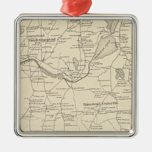 Barnstead, Belknap Co Ornament Aus Metall (Vorne)