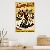 Barnum & Bailey Beste Ausstellung auf Erden-Poster Poster (Küche)