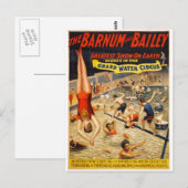 Barnum & Bailey Beste Weltshow Postkarte (Vorne/Hinten)