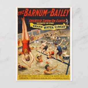 Barnum & Bailey Beste Weltshow Postkarte