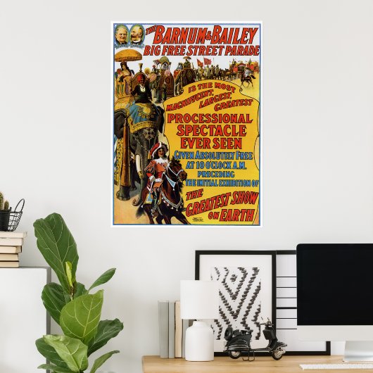 Barnum & Bailey Circus Poster (Heimbüro)