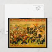Barnum & Bailey Circus Poster Postkarte (Vorne/Hinten)