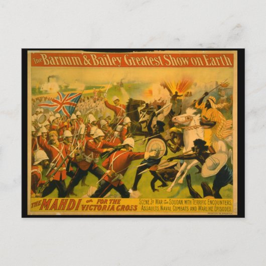 Barnum & Bailey Circus Poster Postkarte (Vorderseite)