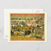 Barnum & Bailey Circus Poster Postkarte (Vorne/Hinten)
