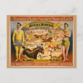 Barnum & Bailey Circus Poster Postkarte (Vorderseite)